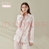 婧麒云慕丝月子服夏季薄款产后哺乳孕妇睡衣两件套春秋喂奶家居服 【星月旅行】侧开哺乳喂奶更方便 XL 实拍图