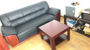 米悦办公室沙发茶几组合简约商务经典办公接待沙发真皮办公沙发三人位 三人位耐磨真皮 实拍图