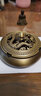 轩椽阁 纯黄铜创意高端烟灰缸防飞灰客厅用带盖烟缸办公室软装铜制摆件 【龙盖款】圆炉烟灰缸 实拍图