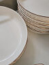 雁怀碗碟家用新款北欧琉璃金边陶瓷餐具套装盘碗组合整套2-10人食 金边琉璃8寸盘4个装 晒单实拍图