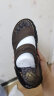 骆驼（CAMEL）男士商务两穿头层牛皮沙滩凉拖鞋 G13M211017 深棕 42  晒单实拍图