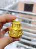 中国黄金（CHINA GOLD）生日蛋糕摆件999足金投资金条收藏储蓄生日快乐礼物送爱人朋友 生日蛋糕【多退少补】 4g 晒单实拍图