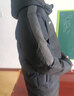 李宁 棉服男冬季长款加厚保暖过膝防风连帽外套羽绒服 黑色（棉服） XL 实拍图