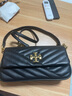 Tory Burch 汤丽柏琦【线上专享】KIRA 小号绗缝翻盖肩背包女包TB 90456 黑色 001 OS 实拍图