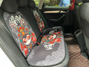 拽猫国潮汽车坐垫四季通用单片冰丝透气车内座椅垫夏季蜂窝防滑座套 京剧款7件套（3D蜂窝料） 实拍图