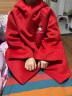 迪士尼（Disney）童装女童毛呢外套儿童秋冬呢子大衣中大童洋气新年衣服拜年服女孩 大红 140cm 实拍图
