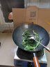 韦大锤炒锅炒菜锅手工铁锅老式家用传统圆尖底无涂层不粘锅具大炒勺 36cm无耳手工铁锅 盖+勺+铲+刷 36cm 实拍图