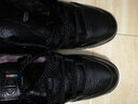 西域骆驼男鞋冬季头层牛皮真皮马丁靴大棉鞋羊皮毛一体加绒休闲皮鞋雪地靴 黑色 43 (265mm) 实拍图