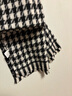 俞兆林千鸟格围巾女士秋冬季仿羊绒围巾女格子韩版流苏围巾 实拍图