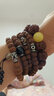 彩荷玛瑙四件套百香籽小金刚星月菩提配饰套装三通佛头配件 圆天珠 适用直径8或9MM 实拍图