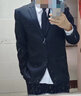 罗蒙 西服男士休闲西装男套装外套修身伴郎新郎结婚商务职业正装衣服 黑色双扣套装+衬衫+马甲+领带 3XL /185【145-160斤】 实拍图