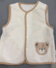 拉比儿童马甲年秋冬法兰绒马甲男女宝宝保暖家居马甲可外穿 浅杏 120 实拍图