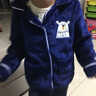 南极人儿童睡衣男童家居服套装秋冬法兰绒保暖中大童睡衣 藏蓝净色 120 实拍图