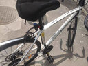 Jeep吉普公路自行车男女变速700C细轮碟刹弯把跑车越野学生赛车速飞 弯把-黑白 21速高配 26英寸 实拍图