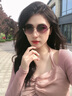 CHALL KITTY太阳镜女时尚女士墨镜高级感显脸小防紫外线开车驾驶眼镜2025新款 黑金渐变-品牌礼盒装高档高级感 实拍图
