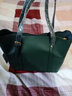 憧憬主义（VSOXS）单肩包女新款情人节托特包手提妈妈包女士通勤OL七夕时尚百搭包包 墨绿色 实拍图