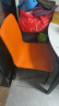 简约实木餐椅家用现代北欧餐厅靠背餐桌椅轻奢高端型酒店软包凳子 橙色铜脚款 晒单实拍图