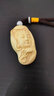 嘉韵艺居精品乐清黄杨木雕手把件汽车挂饰新款实木雕刻把玩文玩观音头吊坠 实拍图