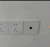 霍尼韦尔开关插座面板空调插网络墙壁插超薄86型暗装全屋定制磨砂白色五孔 二开双控 实拍图