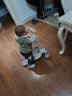 小猪酷琦儿童滑板车1-3岁宝宝小孩滑板车可坐可折叠三合一滑板车3-6-10岁 灰色滑板车【m10升级款】 实拍图