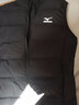 美津浓（MIZUNO）户外轻薄羽绒马甲男士短款秋冬季内搭外穿背心立领马夹 黑色 M 实拍图