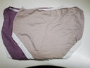 莫代尔 3条装大码高腰女士内裤纯棉抗菌裆收腹提臀透气弹力妈妈款三角裤 豆绿+灰蓝+浅粉【3条装】 L【105-130斤】 实拍图