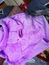 特丝格斯 法兰绒睡衣女秋冬情侣睡袍加厚珊瑚绒家居服浴袍保暖 紫色-女款 XL 实拍图
