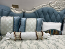 欧式沙发布艺组合客厅双贵妃大户型现代简约简欧实木2025新款沙发 829+大理石茶几【1.3米】 实拍图