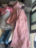 洁丽雅浴袍男女情侣学生纯棉睡袍春夏季透气舒适毛巾料五星级酒店浴衣 w0305（四季款）*粉色 M码男女可穿（165-175cm） 实拍图