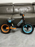 荟智whiz bebe 儿童平衡车 无脚踏 滑步车 竞速款 充气胎  2-4岁 滑行车HP1208 黑橙 实拍图
