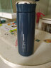 夕湖 高档男女士不锈钢保温杯情侣简约韩版便携喝茶杯学生车载礼品杯子 深蓝色400ml 实拍图