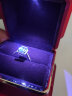 IL&CO尤珂生日礼物 「冰蓝方块」白18K金海蓝宝钻石戒指送女友送妈妈 海蓝宝约1.3克拉 12号 晒单实拍图