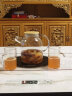 美斯尼 玻璃茶壶泡茶壶花果茶冷饮凉水壶加厚耐热烧水壶家用茶具套装 大流水套装 实拍图