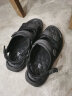 回力凉鞋男士加厚软底耐磨运动凉拖鞋 夏季透气可调松紧时尚沙滩鞋 WSL(WZ)-0444 黑色 41  晒单实拍图
