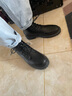 跨足行【牛皮】马丁靴男士秋冬季英伦高帮皮鞋增高黑色透气大码中帮皮靴 黑色6孔拉链【四季款】 44 码（=运动鞋45） 实拍图