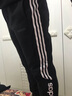 阿迪达斯（adidas）男裤 25秋季新款运动裤跑步训练裤子棉质透气休闲束脚针织长裤 绅士黑/双层针织/主推款 2XL 码【185-190cm/190-200斤】 实拍图