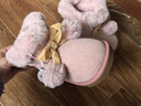 卡特兔儿童雪地靴女宝冬季学步鞋保暖棉鞋翻毛边加绒可爱毛球童鞋XCJ40 实拍图