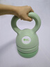 米客可调节壶铃哑铃女士翘臀健身家用深蹲男士通用重量提壶亚铃渐变绿 实拍图