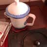 九楼阁 景德镇大号青花玲珑高白陶瓷茶杯男有手柄带盖办公杯水杯500ml 实拍图