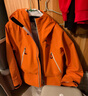 伯希和（Pelliot）[成毅同款]山壳冲锋衣硬壳男女防风防水秋季登山外套12340164橙XL 实拍图
