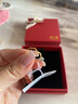 周六福（ZLF） 黄金戒指女足金创意波纹素圈戒指车花细圈个性指环 计价 11号 - 0.7g 实拍图