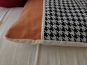钟爱一生雪尼尔沙发垫套装四季沙发罩套巾全盖防滑千鸟格坐垫组合贵妃通用 千鸟格 黑白格 90cm*120cm 单片 实拍图