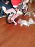 永久儿童自行车3-8岁小孩脚踏单车宝宝中大童女孩公主款童车 【黑胎-折叠】小猫粉+护具礼包 16寸 实拍图