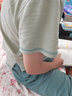 红豆（hongdou）睡衣女夏纯棉短袖中裤套装圆领舒适可外穿情侣家居服 绿色165 实拍图