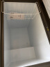海尔（Haier）无需除霜一级能效家用冷柜节能小冰柜冷藏冷冻两用商用冷冻柜非无霜省电 钢板内胆丨钛金灰外观 199L 实拍图
