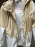 卡帝乐鳄鱼（CARTELO）外套男春秋季夹克男士工装连帽休闲冲锋男衣服装 上米色 XL 实拍图