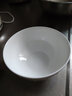 瓷秀源 纯白骨瓷碗家用饭碗汤碗面碗创意餐具简约瓷器可订制LOGO 6英寸奥碗2个 实拍图