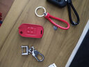 适用于本田钥匙包真皮钥匙套CRV思域雅阁凌派冠道URV缤智XRV壳锋范飞度奥德赛艾力绅杰德汽车钥匙扣 本田D款红色 实拍图