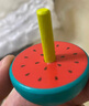 弥鹿（MiDeer）儿童彩色旋转陀螺玩具木质童年动物水果款迷你小陀螺男女孩礼物 经典陀螺-西瓜 实拍图
