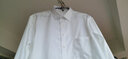 恒源祥棉长袖衬衫男春秋季商务职业正装中年修身衬衣男士棉免烫 长袖H70-15 白色暗斜纹 41 实拍图
